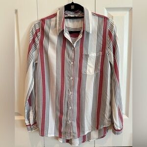 BeachLunchLounge Striped Red, White and blue Shirt